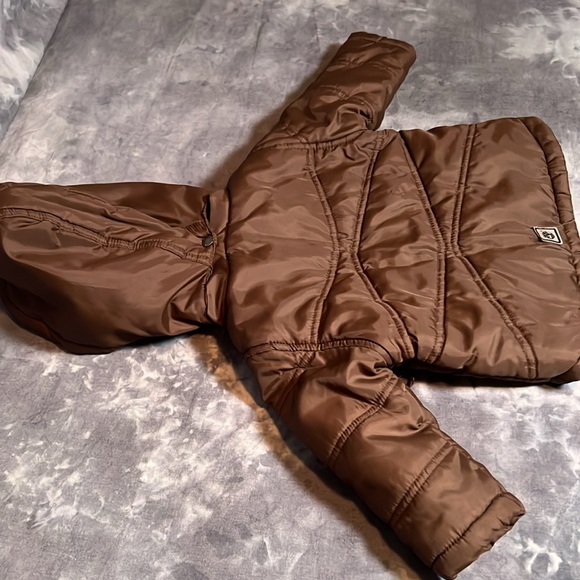 🥳 Host Pick 🥳 - Timberland Kids Parks Snap Front Removable Hood Jacket size 12M - Picture 12 of 16
